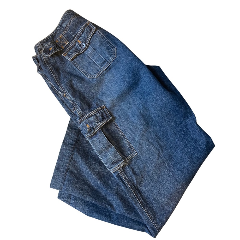 Jones New York Vintage Cargo Wide Leg Jeans